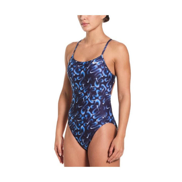 Nike HydraStrong Multi Print Women's Cutout One Piece Swimsuit    Nike