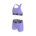 Nike Big Girls' Logo Tape Racerback Bikini & Short Swimsuit Set    Nike
