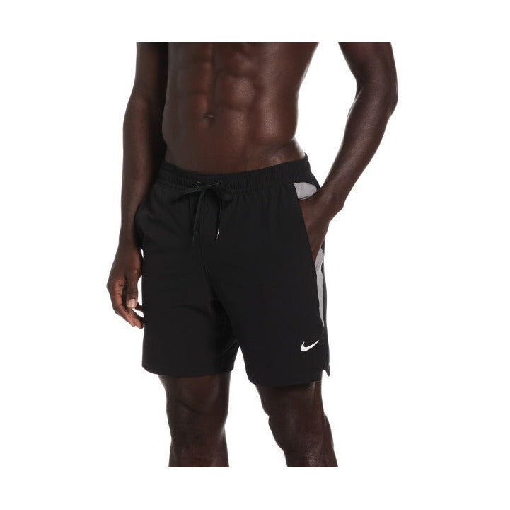 Nike Men's Contend Solid Essential 7-Inch Brief-Lined Volley Short    Nike
