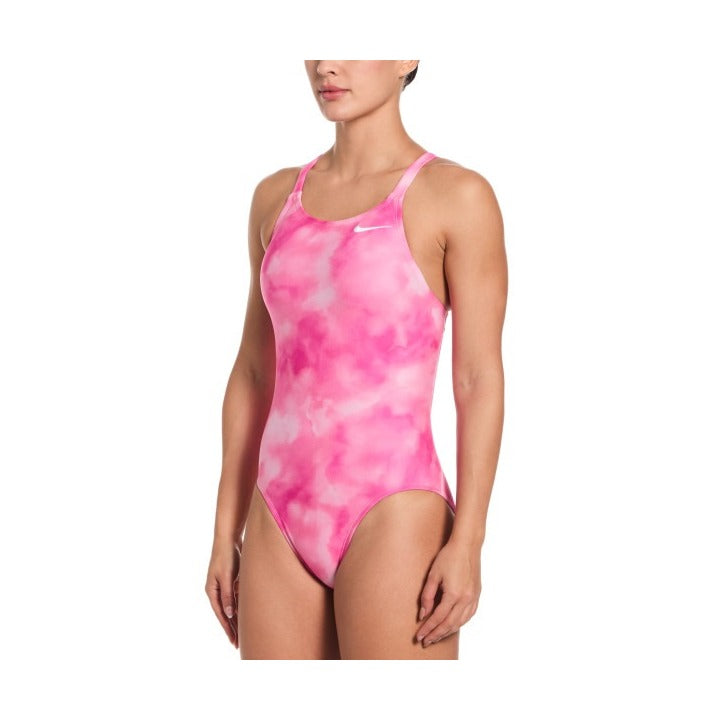 Nike Women's Hydrastrong Multi Print Fastback One Piece Swimsuit    Nike