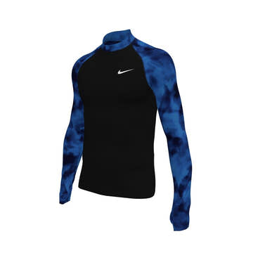 Nike Men's Swim Whitewater Long Sleeve Rashguard Top  Long Sleeve Rash Guard  Nike