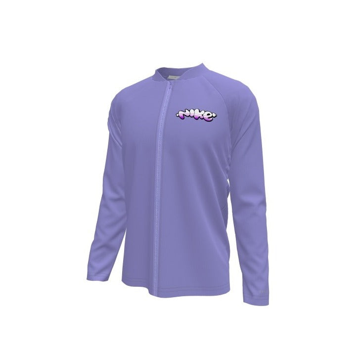 Nike Big Boys' Swim Hydroguard Zip Bubble Long Sleeve Zip Top  Boys Rash Guard  Nike