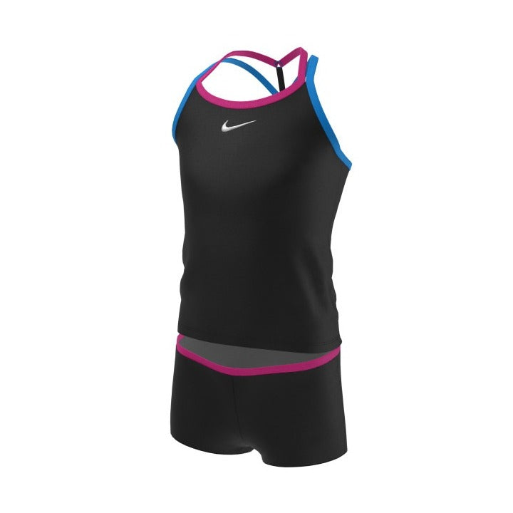 Nike Girls' Essential Essential T-Crossback Tankini Set  Girls Tankini  Nike