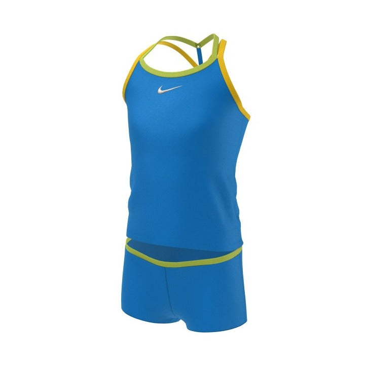 Nike Girls' Essential Essential T-Crossback Tankini Set  Girls Tankini  Nike