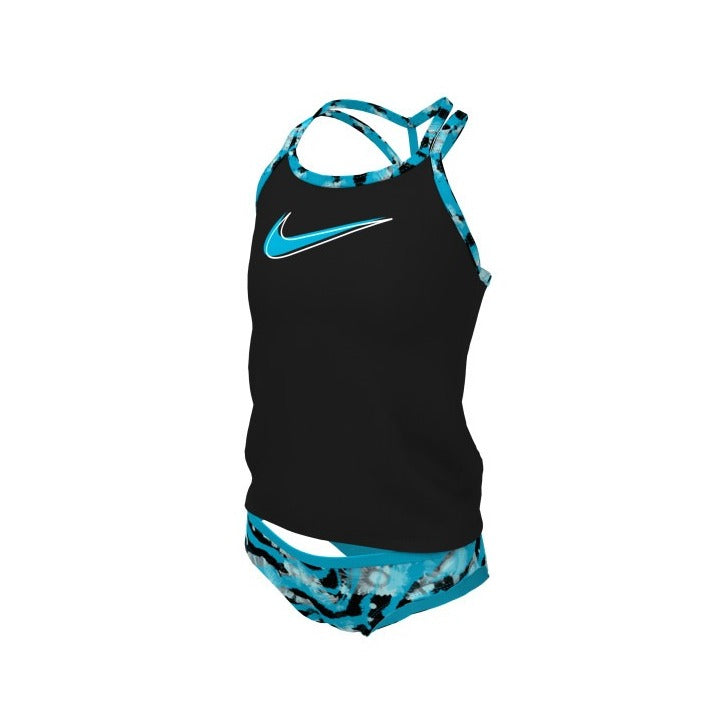Nike Girls' Watercolor Nike Watercolor T-Crossback Tankini Set  Girls Bikini Set  Nike