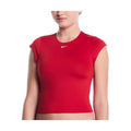 Nike Women's Effortless Essential Cap Sleeve Swim Top  Crop Top  Nike