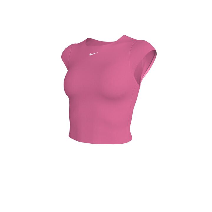 Nike Women's Effortless Essential Cap Sleeve Swim Top  Crop Top  Nike