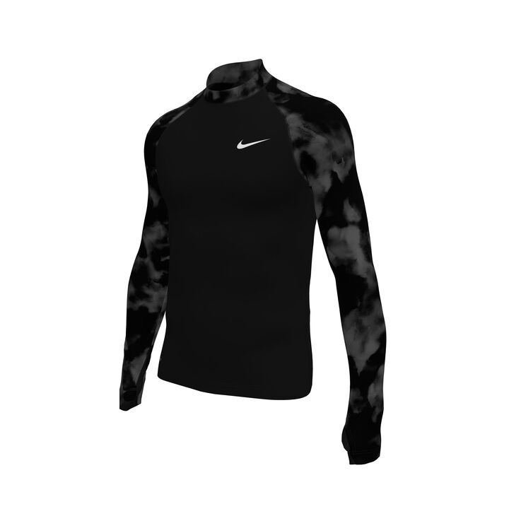 Nike Men's Swim Whitewater Long Sleeve Rashguard Top  Long Sleeve Rash Guard  Nike