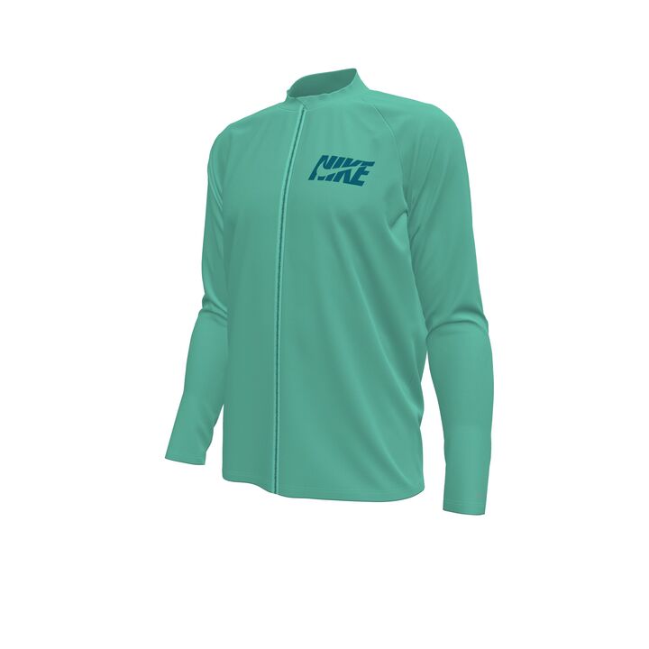 Nike Men's Swim Hydroguard Long Sleeve Zip Top  Long Sleeve Rash Guard  Nike