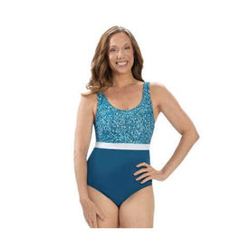 Dolfin Women's Aquashape Zen Moderate Scoop Back One Piece Swimsuit    Dolfin