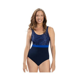 Dolfin Women's Aquashape Namaste Moderate Scoop Back One Piece Swimsuit    Dolfin