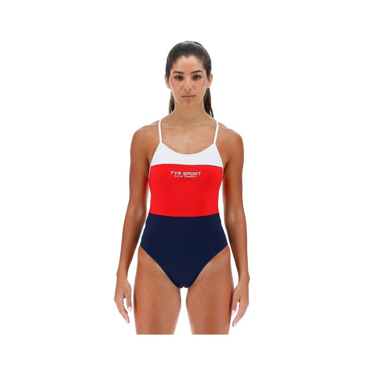 TYR Women's Colorblock Durafast Elite Cutoutfit Katie Ledecky Swimsuit    Tyr