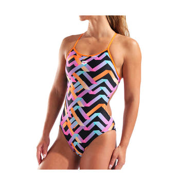 Arena Women's Texture Tie Back One Piece Swimsuit