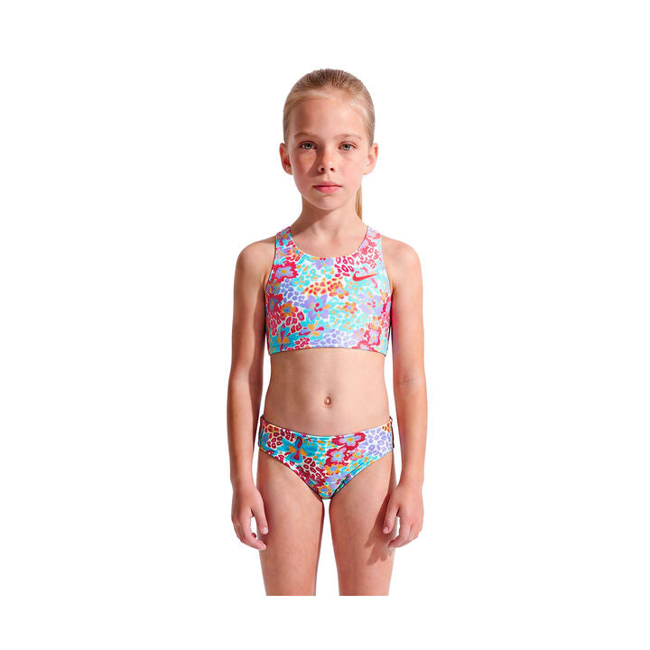 Nike Girls Little Kids Long Sleeve Hydroguard & Midkini Set Floral    Nike