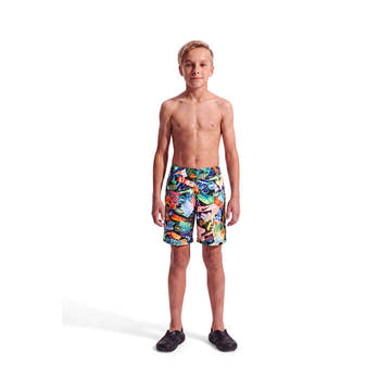 Nike Boys Swim Breaker Big Kids 6in Brief-lined Printed Volley Shorts