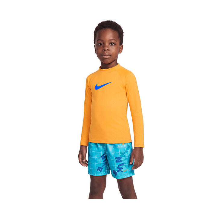 Nike Boys Swim Little Kids Long Sleeve Top & Shorts Set    Nike