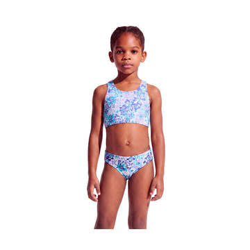 Nike Girls Little Kids Long Sleeve Hydroguard & Midkini Set Floral    Nike