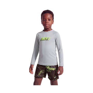 Nike Boys Swim Little Kids Long Sleeve Top & Short Set