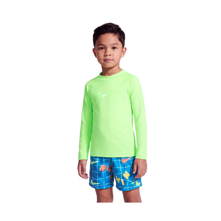 Nike Boys Swim Little Kids Long Sleeve Top & Shorts Set    Nike
