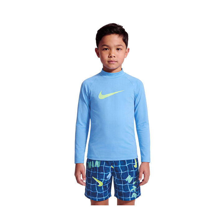 Nike Boys Swim Little Kids Long Sleeve Top & Shorts Set    Nike