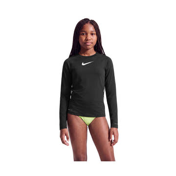 Nike Girls Swim Hydroguard Big Kids Dri-FIT Long Sleeve Top