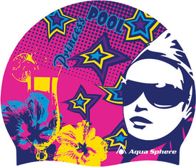 Aqua Sphere Pool Princess Silicone Swim Cap  Swim Caps  Aqua Sphere