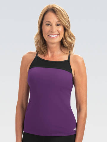 Dolfin Tankini Top SOLID TRIPLE CROSSBACK  Women's Tankini Top  Dolfin