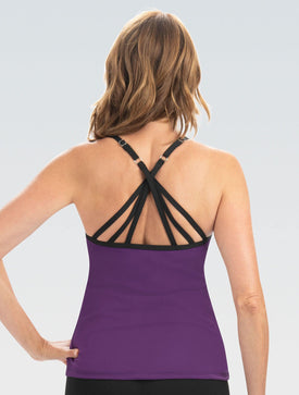 Dolfin Tankini Top SOLID TRIPLE CROSSBACK  Women's Tankini Top  Dolfin