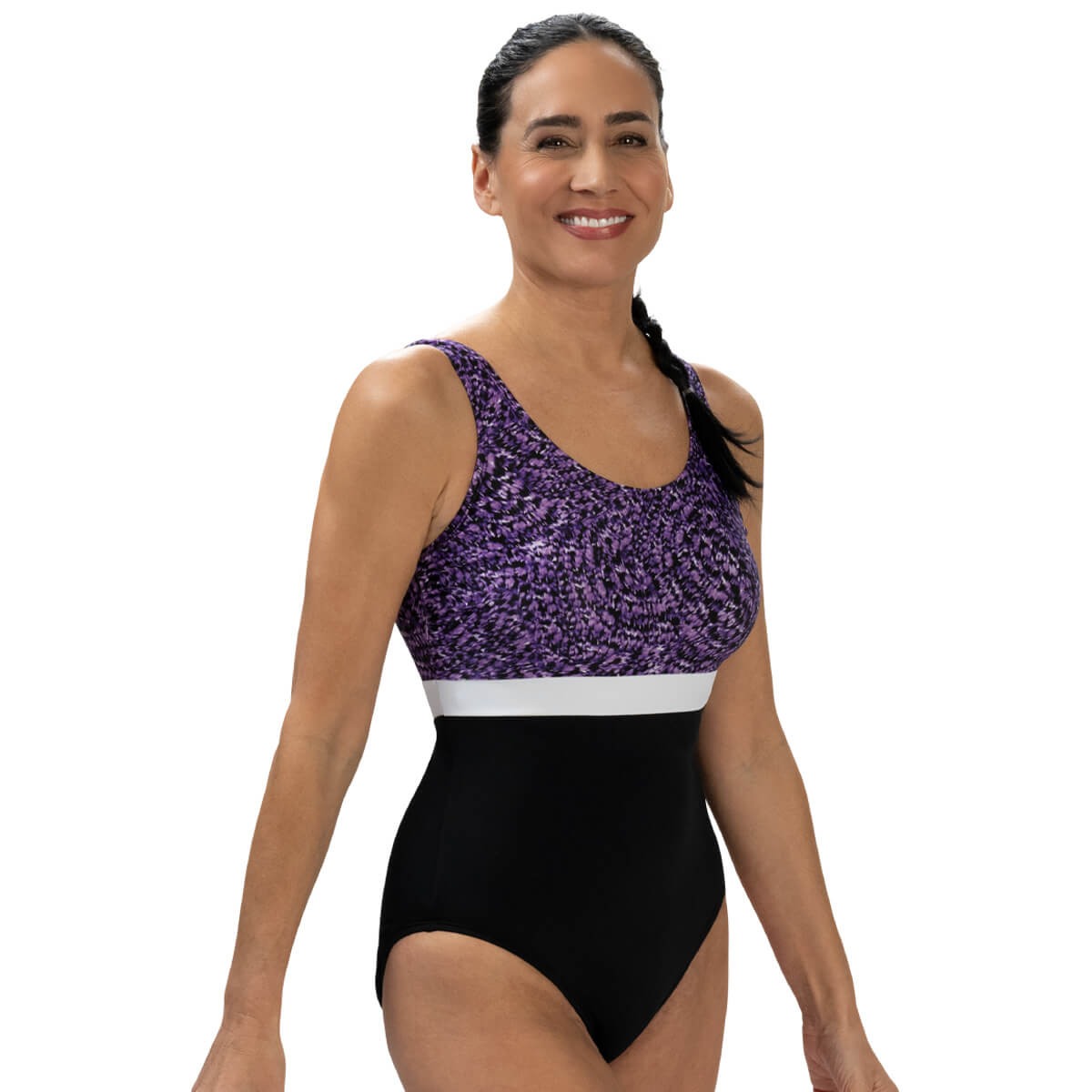 Dolfin Women's Aquashape Harmony Moderate Scoop Back One Piece  One Piece Swimsuits  Dolfin