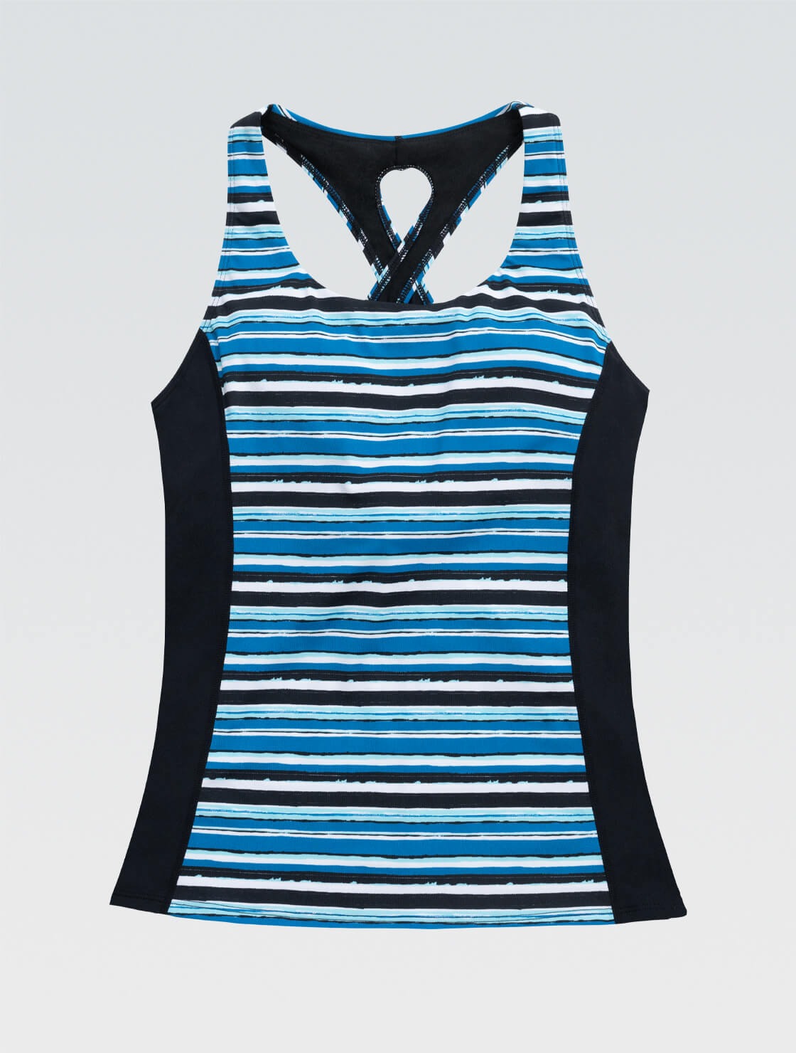 Dolfin Women's Aquashape Harbor Print Twist Back Tankini Swimsuit Top  Women's Tankini Top  Dolfin