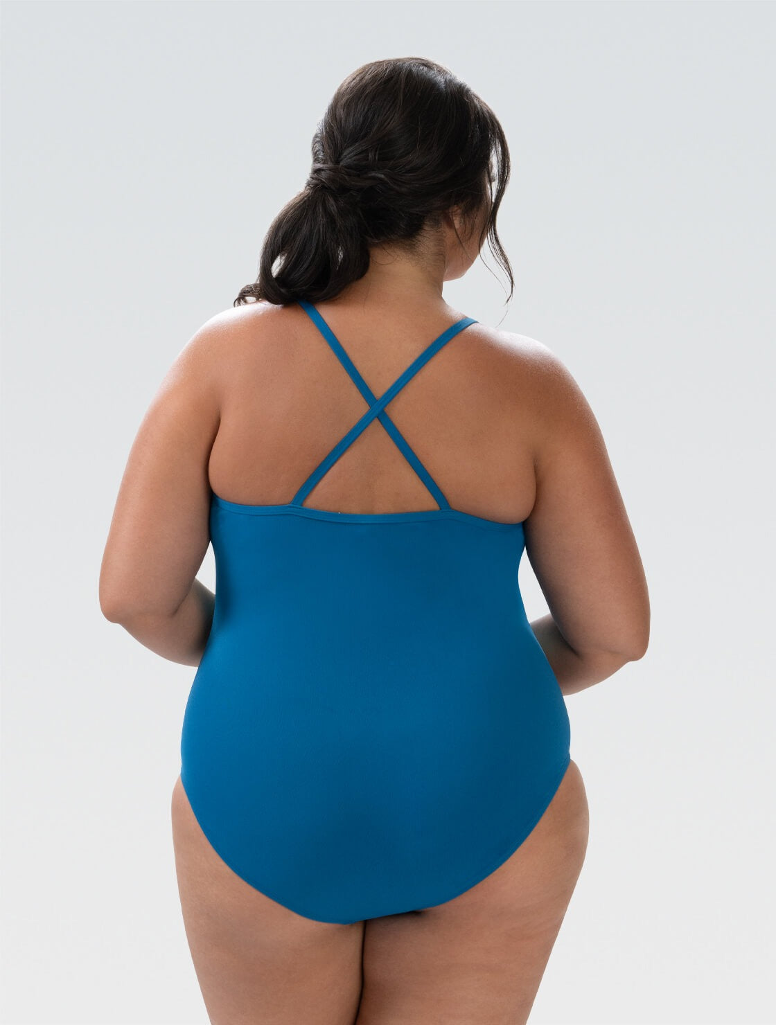 Dolfin Women's Aquashape Turquoise and Mint Color Blocked Moderate One Piece Swimsuit  One Piece Swimsuits  Dolfin