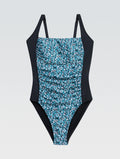 Dolfin Women's Aquashape Dot Print Moderate Square Neck One Piece Swimsuit  One Piece Swimsuits  Dolfin