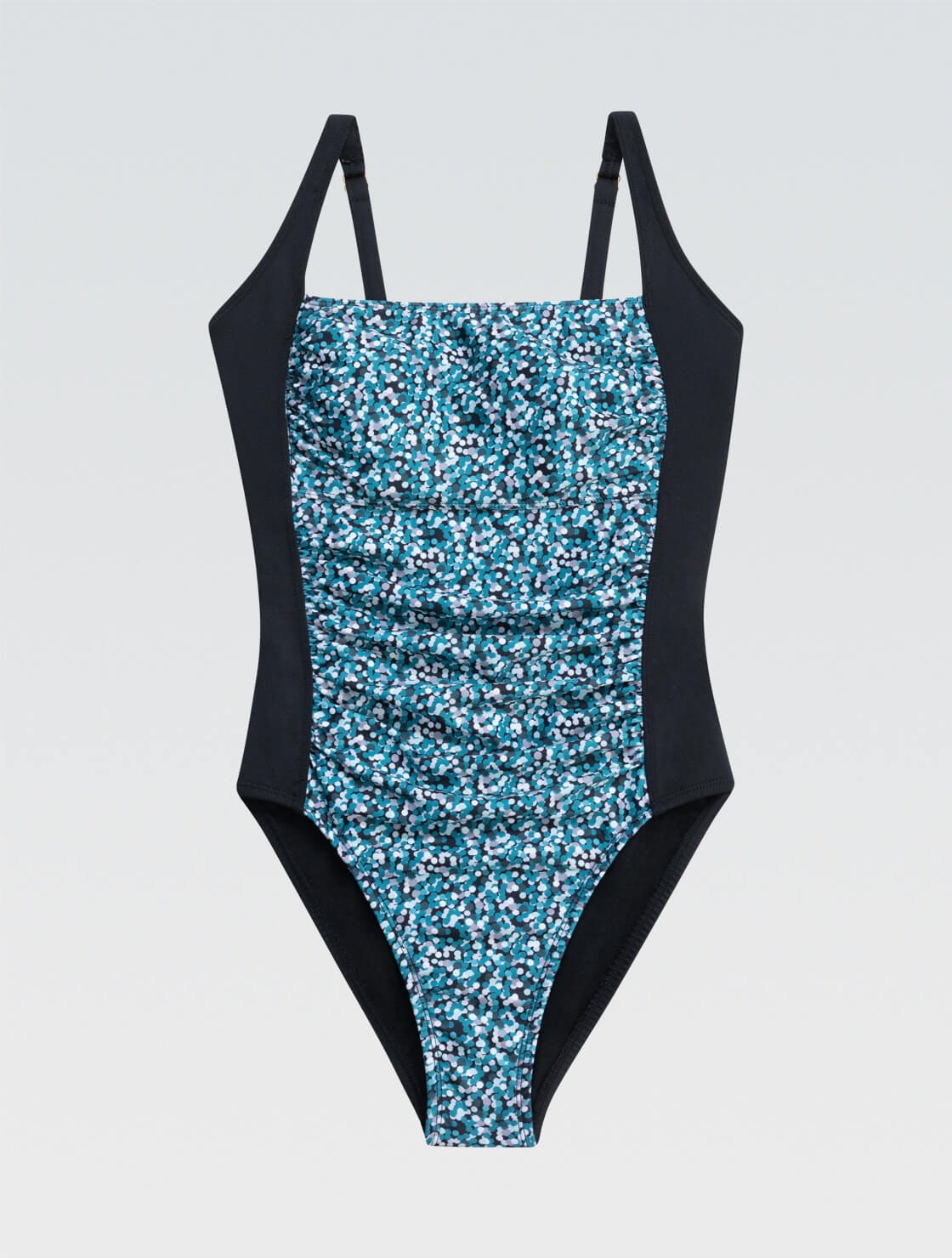 Dolfin Women's Aquashape Dot Print Moderate Square Neck One Piece Swimsuit  One Piece Swimsuits  Dolfin