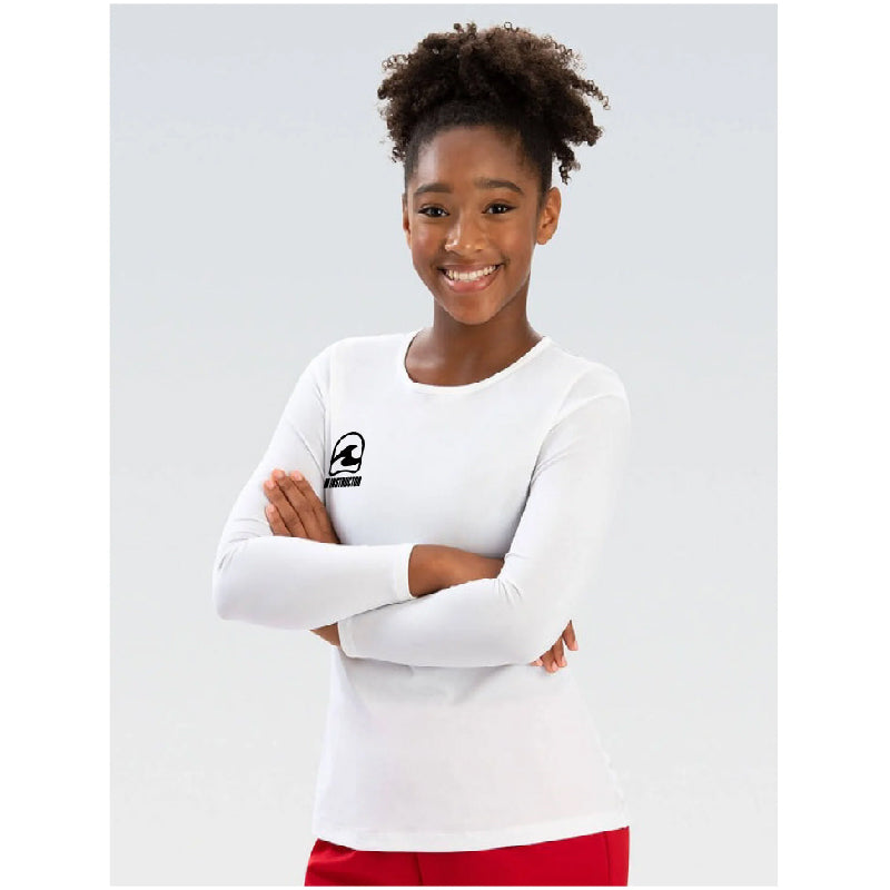 FSA (COACHES) Dolfin Womens Solid Crew Neck Long Sleeve Rash Guard    Dolfin