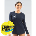 FSA (COACHES) Dolfin Womens Solid Crew Neck Long Sleeve Rash Guard    Dolfin