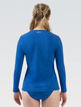 Dolfin Women's Solid Crew Neck Long Sleeve Rash Guard  Long Sleeve Rash Guard  Dolfin