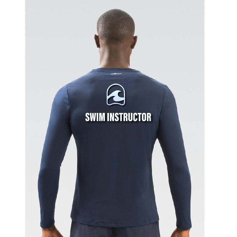 FSA (COACHES) Dolfin Mens Solid Crew Neck Long Sleeve Rash Guard    Dolfin