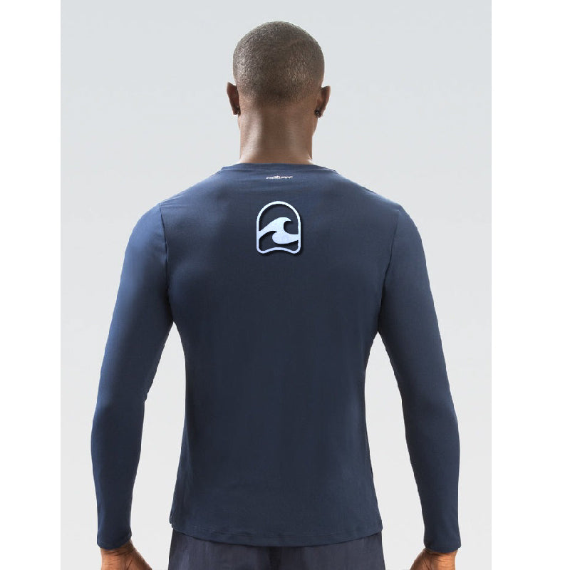 FSA (COACHES) Dolfin Mens Solid Crew Neck Long Sleeve Rash Guard    Dolfin
