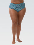 Dolfin Women's Aquashape Dot Print High-Waisted Contemporary Brief  Bikini Bottom  Dolfin