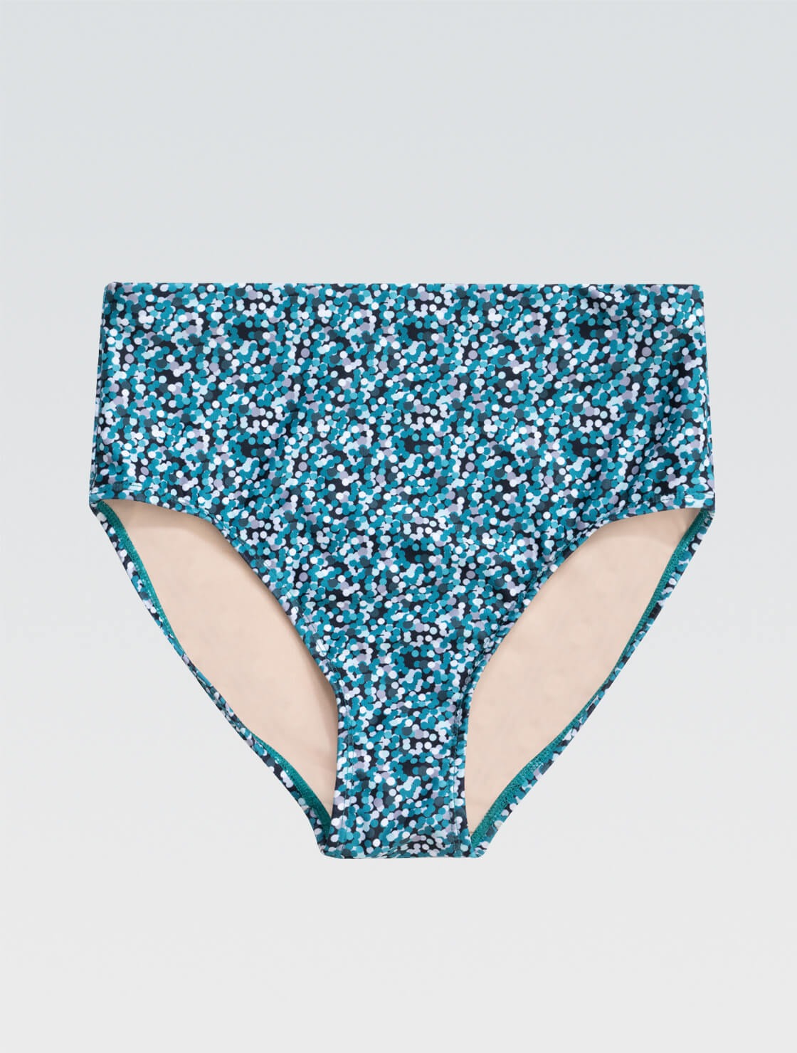 Dolfin Women's Aquashape Dot Print High-Waisted Contemporary Brief  Bikini Bottom  Dolfin