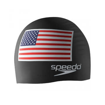 Speedo American Flag Swim Cap  Swim Caps  Speedo