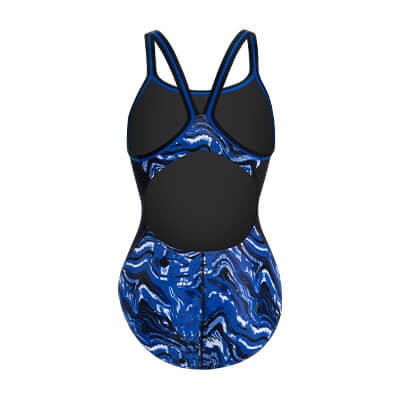 Dolfin Women's Reliance Blaze Color Block DBX Back One Piece Swimsuit  Two Year Team Prints (2025-2026)  Dolfin