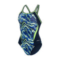 Dolfin Women's Reliance Blaze Color Block DBX Back One Piece Swimsuit  Two Year Team Prints (2025-2026)  Dolfin