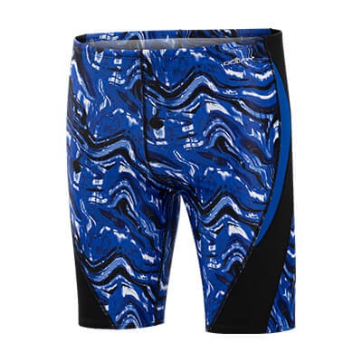 Dolfin Reliance Men's Blaze Color Block Swim Jammer  Two Year Team Prints (2025-2026)  Dolfin