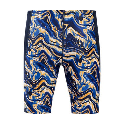 Dolfin Reliance Men's Blaze Color Block Swim Jammer  Two Year Team Prints (2025-2026)  Dolfin