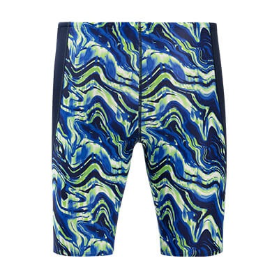 Dolfin Reliance Men's Blaze Color Block Swim Jammer  Two Year Team Prints (2025-2026)  Dolfin