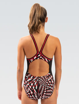 Dolfin Reliance Women's DBX Back One Piece Swimsuit Atomic  One Piece Swimsuits  Dolfin