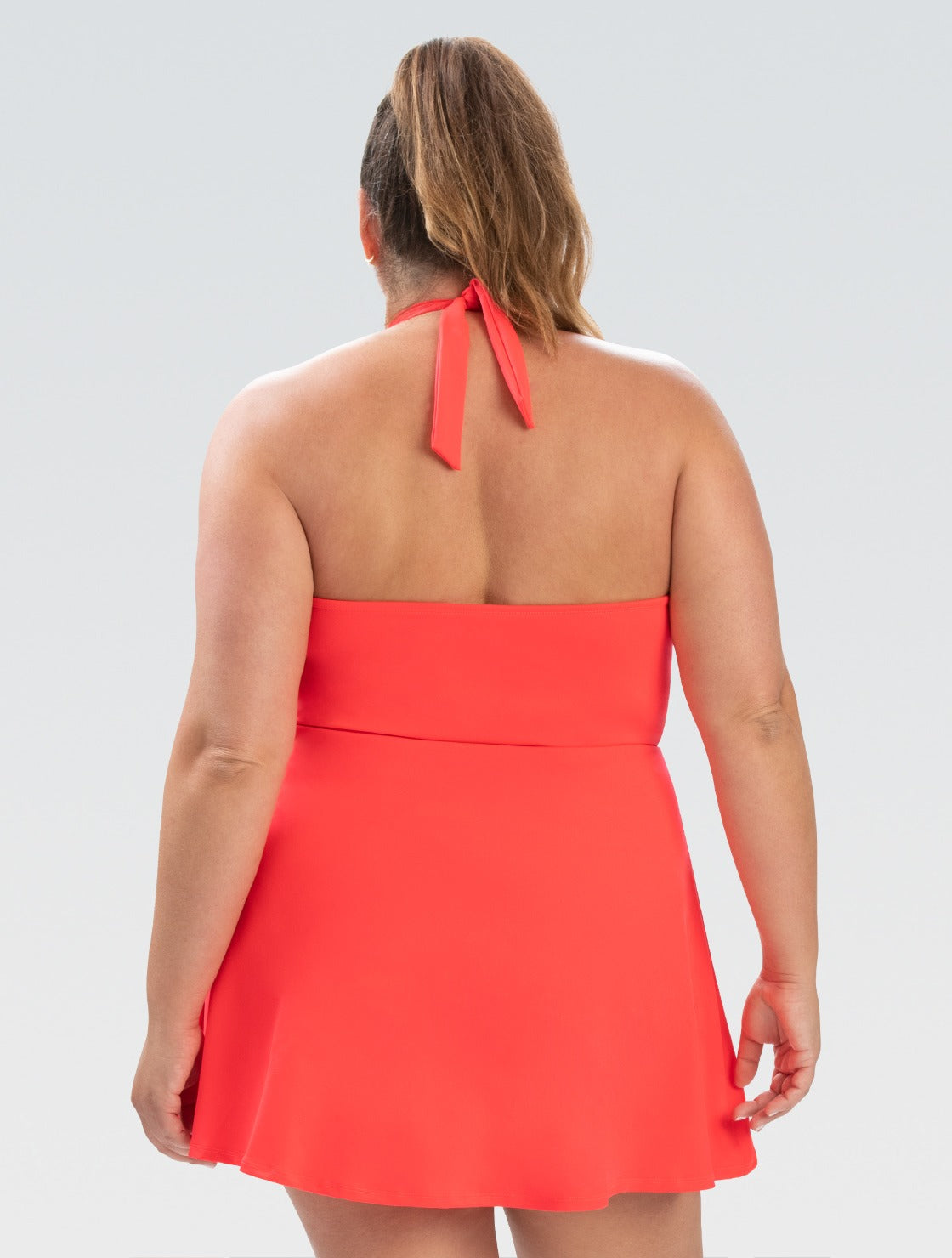 Dolfin Aquashape Halter Swim Dress – Women Black / 14