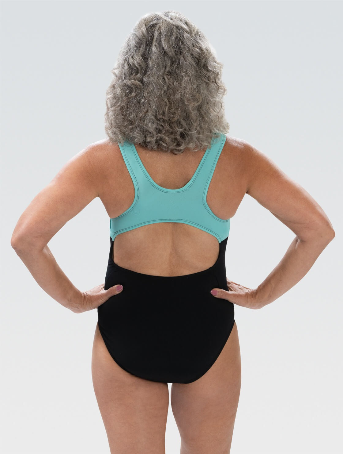 Dolfin Women's Aquashape Black and Mint Color Blocked Moderate One Piece  One Piece Swimsuits  Dolfin