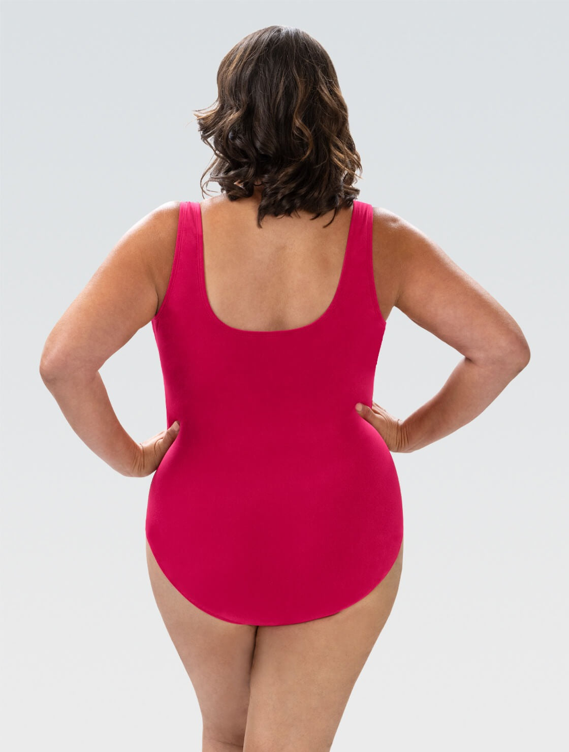 Dolfin Women's Aquashape Cerise Moderate Scoop Back One Piece Suit  One Piece Swimsuits  Dolfin